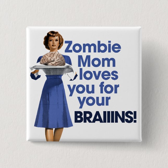 Zombie Mamma Knapp (Framsida)