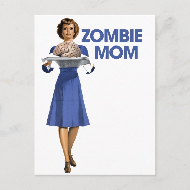 Zombie Mamma Vykort (Framsida)