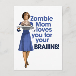 Zombie Mamma Vykort