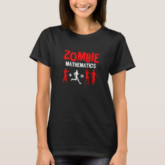 Zombie Mathematics Halloween fest Bus eller godis T Shirt
