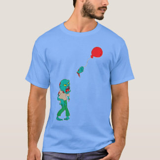 Zombie med ballong Zombie-film Skräckfilm Zomb T Shirt