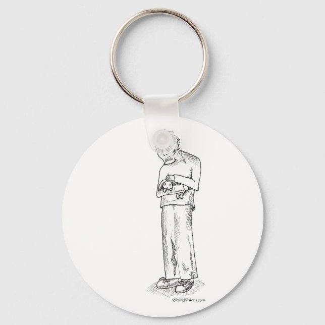 Zombie med Bunny Nyckelring (Framsida)