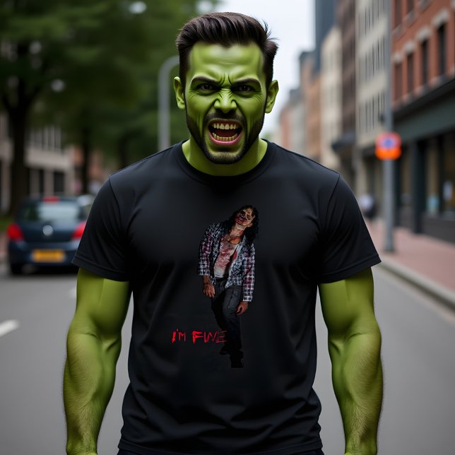 Zombie med citat "Jag är bra" Tee (Skapare uppladdad)