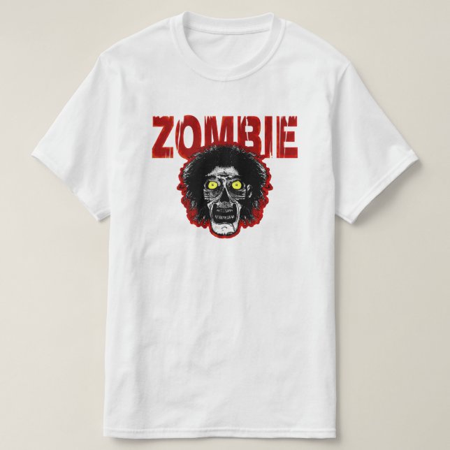 ZOMBIE med rödhuvud T Shirt (Design framsida)