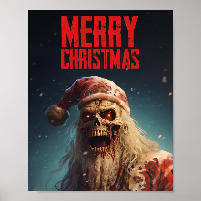 Zombie - Merry Christmas Poster (Framsidan)