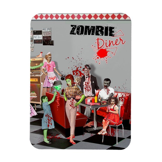Zombie Middag Magnet (Vertikal)