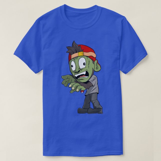 Zombie Monkey Horror Scary Halloween 6936 T Shirt (Design framsida)