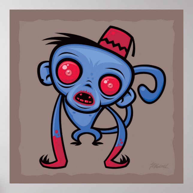 Zombie Monkey Poster (Framsidan)