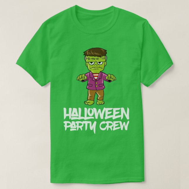 Zombie Monster Halloween Matching Costume T Shirt (Design framsida)