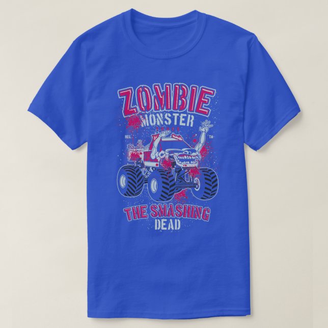 Zombie Monster Lastbil 1 T Shirt (Design framsida)