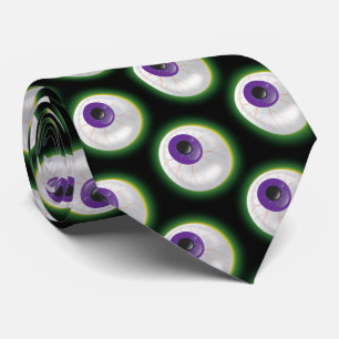 Zombie Monster Lila Eyeball Öga Halloween Roligt Slips