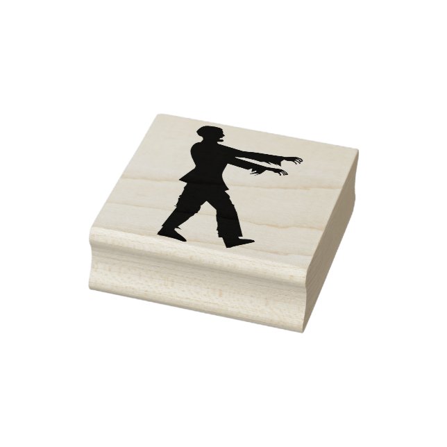 Zombie monster silhouette art frimärke stämpel (Stämpel)