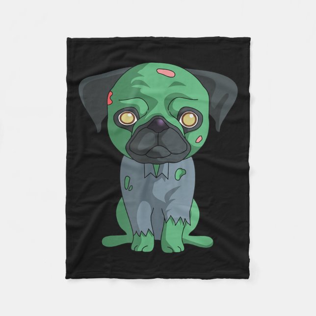 Zombie Mops Fleecefilt (Framsidan)