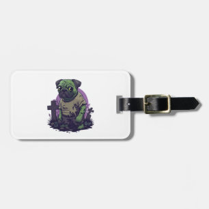 Zombie Mops � Odödlig Rolig Halloween Hund Bagagebricka