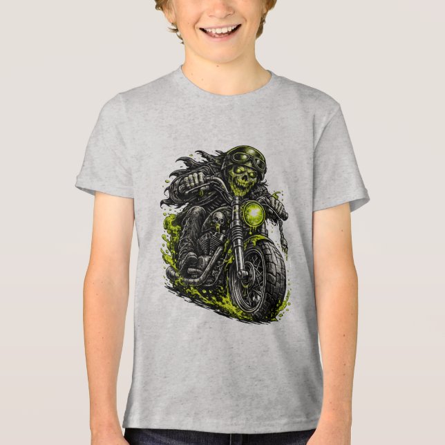 Zombie motorcyklist t shirt (Framsida)