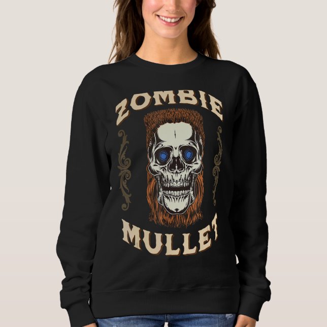 Zombie Mullet business in Front Party i B T Shirt (Framsida)