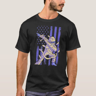 Zombie Mummy Dab Dabbing Dance American Flagga Hal T Shirt