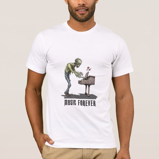 Zombie Music Forever T-shirt (Framsida)