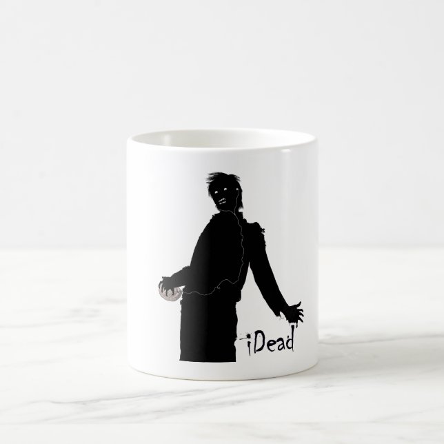 Zombie Music Outline Kaffemugg (Center)