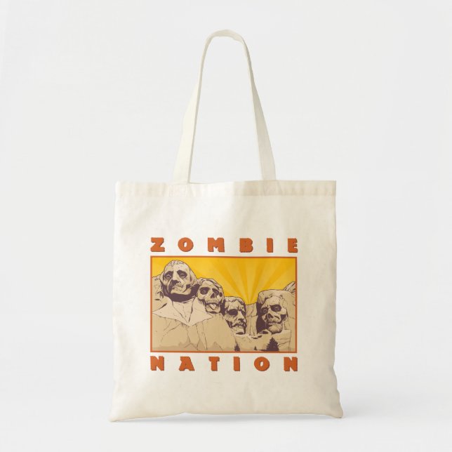 Zombie Nation Tote Bag - Nerdtastic Designs Tygkasse (Framsidan)