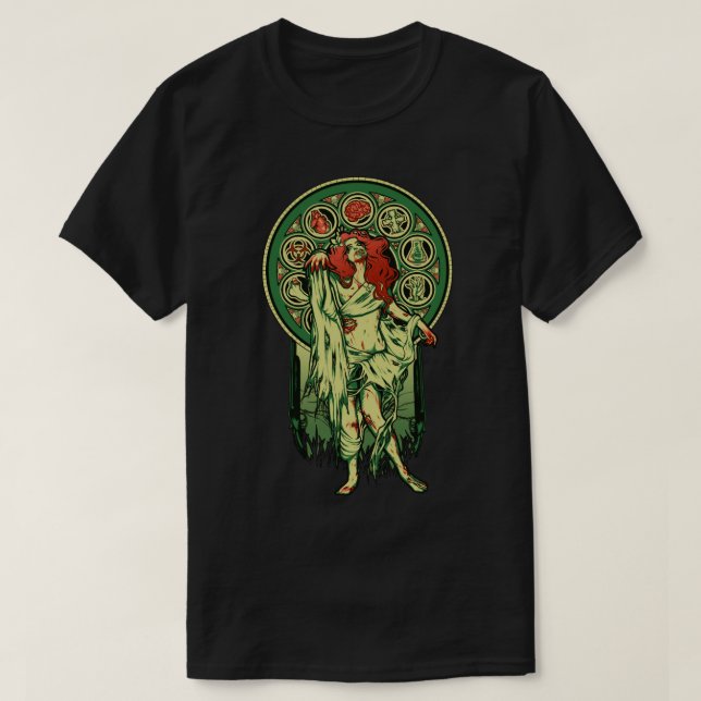 Zombie Nouveau T Shirt (Design framsida)