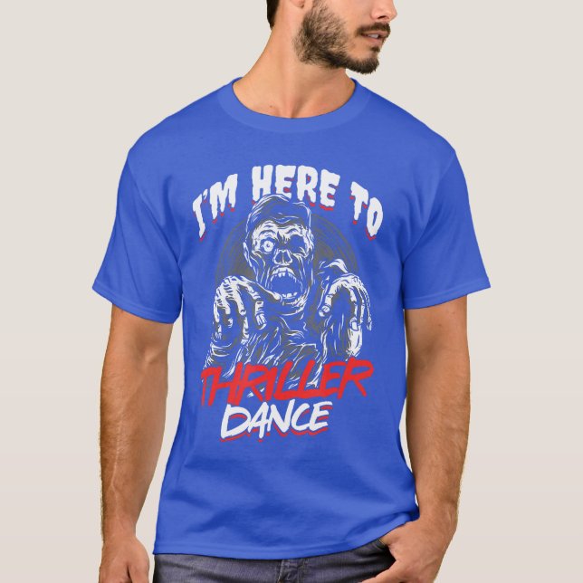 Zombie Odöd Halloween Thriller Dans Trick Or Tr T Shirt (Framsida)