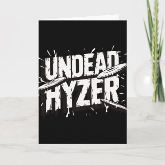 Zombie Odöd Hyzer Rolig Discgolf Zombieälskare  Kort