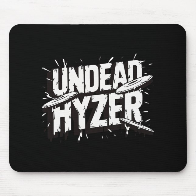 Zombie Odöd Hyzer Rolig Discgolf Zombieälskare  Musmatta (Framsidan)