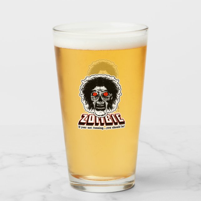 ZOMBIE Om du inte kör ska du Glaskopp (Framsida fylld)