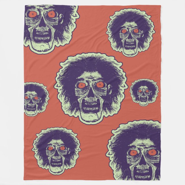 ZOMBIE - Orange Eyes Multi Face Fleecefilt (Framsidan)