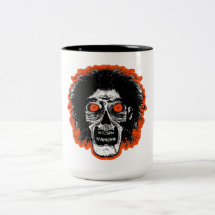 ZOMBIE - Orange Öga Hair Två-Tonad Mugg