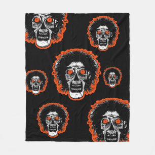 ZOMBIE - Orange Öga Multi Ansikte Fleece Blanket