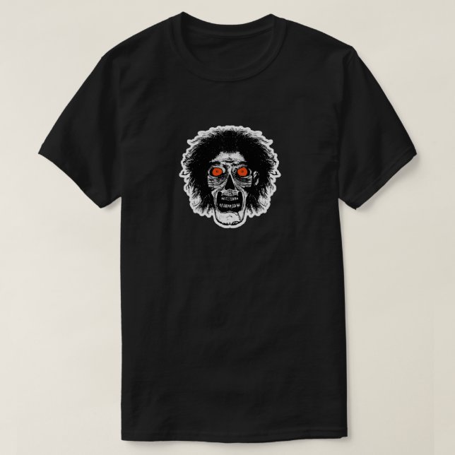ZOMBIE Orange Öga T Shirt (Design framsida)