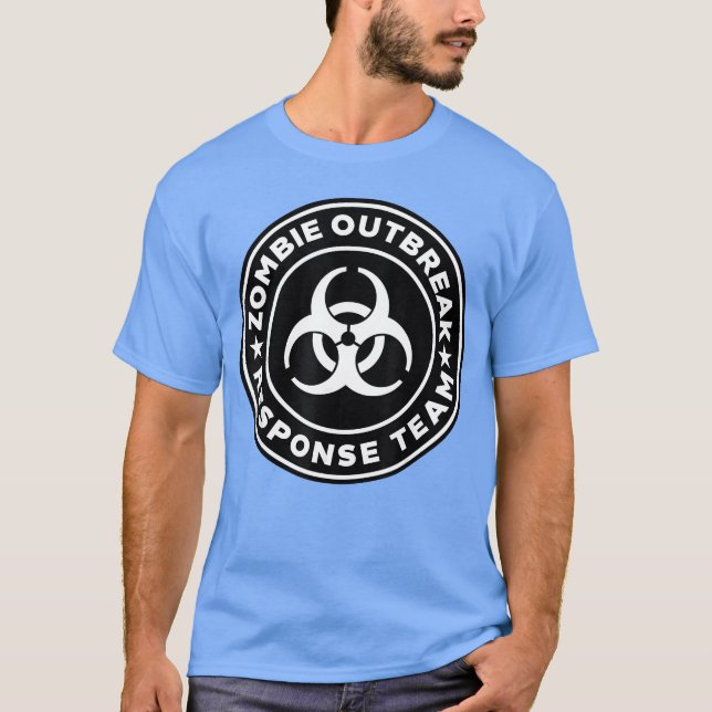 Zombie Outbreak Response Apocalypse gift T Shirt (Framsida)