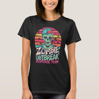 Zombie Outbrott Quick Response Team Funny Hallowee T Shirt