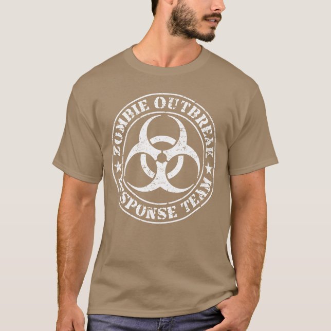 Zombie Outbrott Responseeam White Version Boy T Shirt (Framsida)