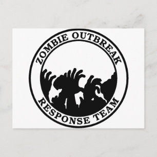 Zombie Outrupse Response Team (Zombie Händer) Vykort