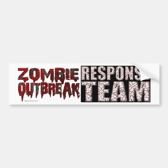 Zombie Outruption Response Team Bildekal (Framsidan)