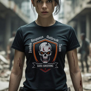 Zombie Outruption Response Team ditt namn T-Shirt