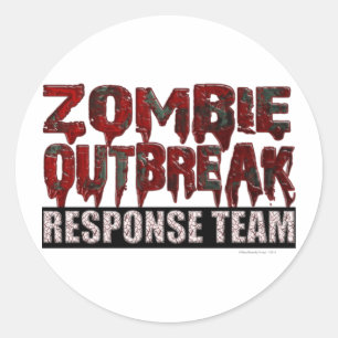 Zombie Outruption Response Team Runt Klistermärke