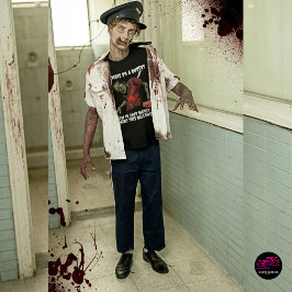Zombie på budgethalloween t shirt