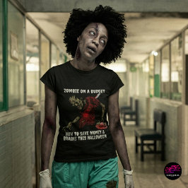 Zombie på budgethalloween t shirt