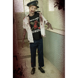 Zombie på budgethalloween t shirt