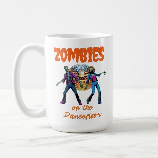 Zombie på dansegulvet kaffemugg (Vänster)