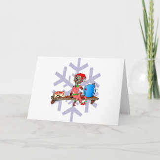 Zombie på en Shelf Helgkort