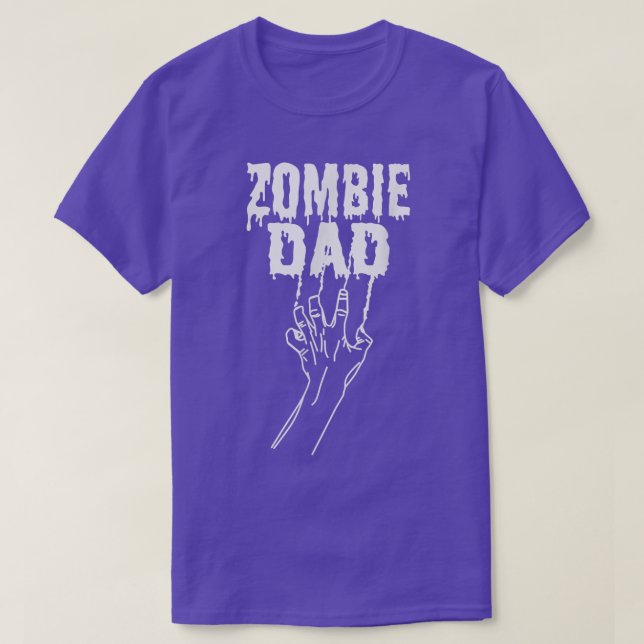 Zombie Pappa Halloween Far Costume Vuxnas 6927 T Shirt (Design framsida)