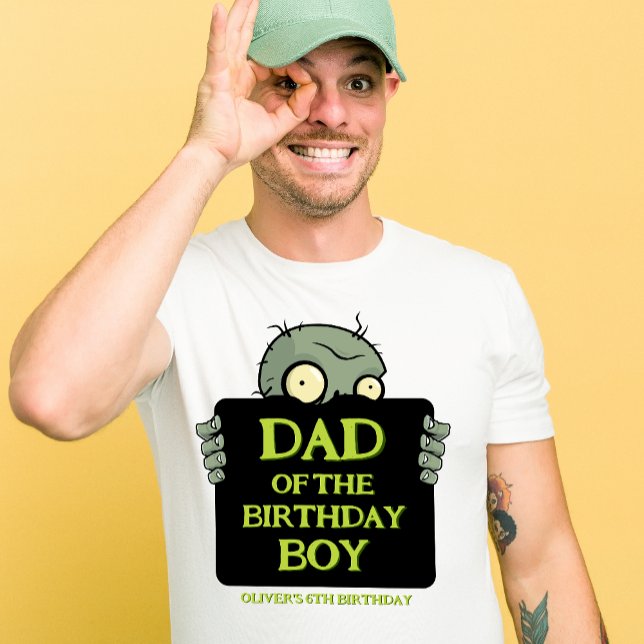 Zombie Pappa i Birthday Boy Funny Monsters T Shirt (Skapare uppladdad)
