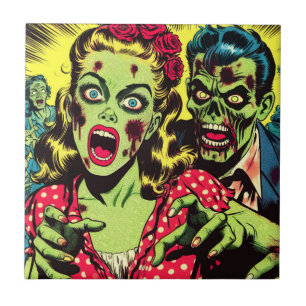 Zombie par Retro-Tecknader Kakelplatta