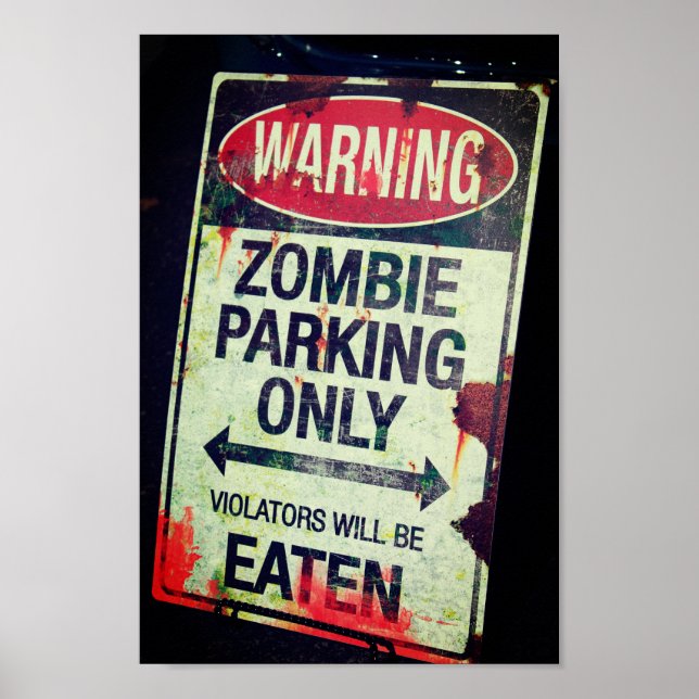 Zombie Parking Poster (Framsidan)