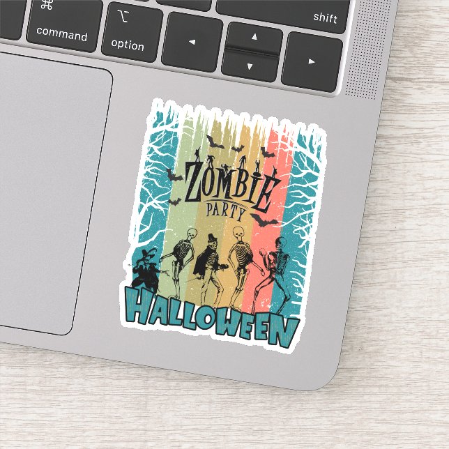 Zombie Party, Halloween Klistermärken (Detalj)